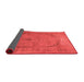 Abstract Red Contemporary Area Rugs