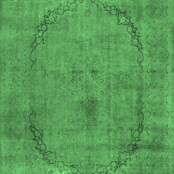 Abstract Emerald Green Contemporary Rug, con615emgrn