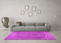 Machine Washable Abstract Pink Contemporary Rug, wshcon615pnk