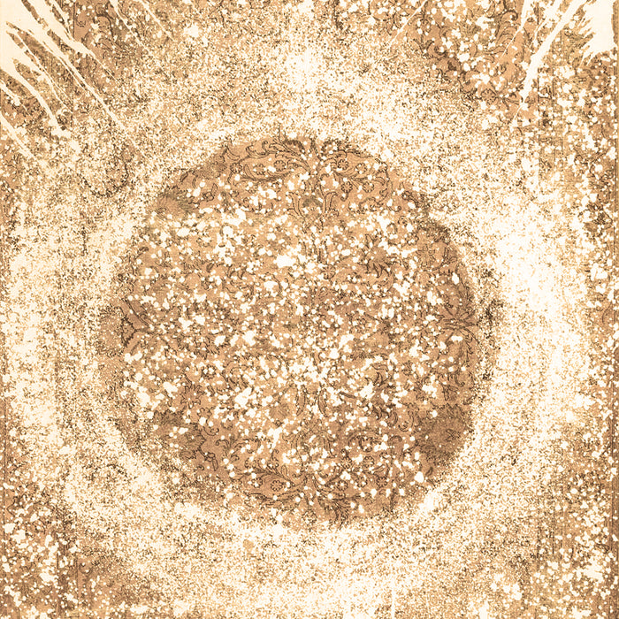 Machine Washable Abstract Brown Contemporary Rug, wshcon616brn