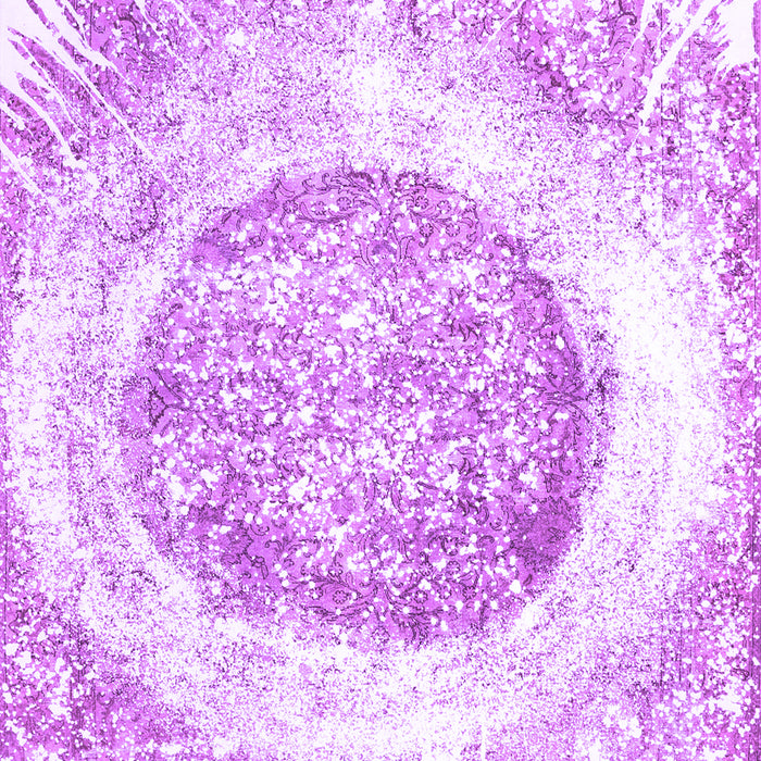 Abstract Purple Contemporary Rug, con616pur