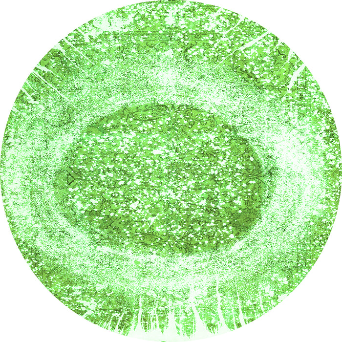 Machine Washable Abstract Green Contemporary Area Rugs, wshcon616grn