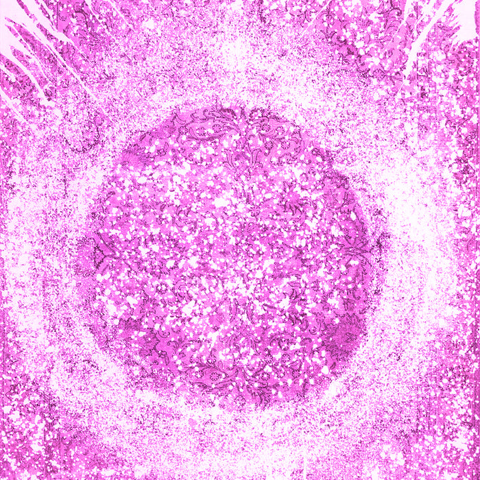 Abstract Pink Contemporary Rug, con616pnk