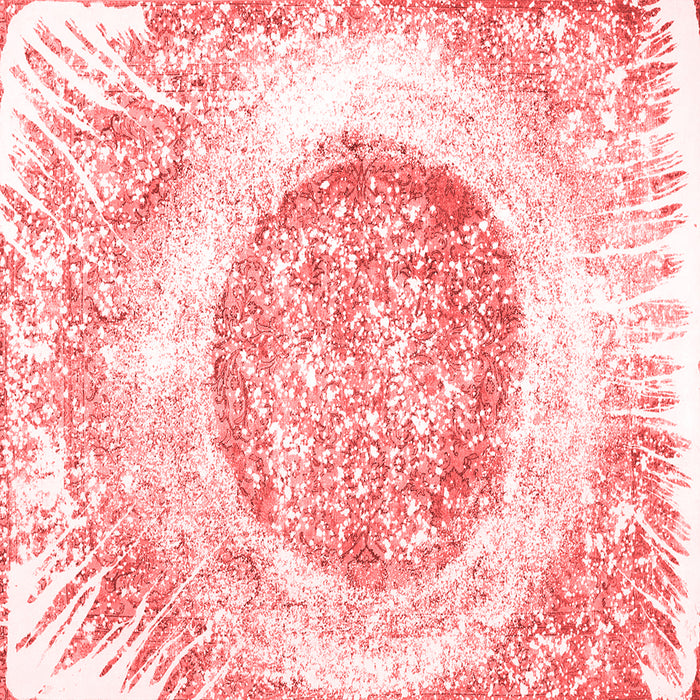 Abstract Red Contemporary Rug, con616red