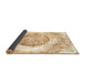 Sideview of Abstract Brown Contemporary Rug, con616brn