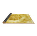 Sideview of Abstract Yellow Contemporary Rug, con616yw