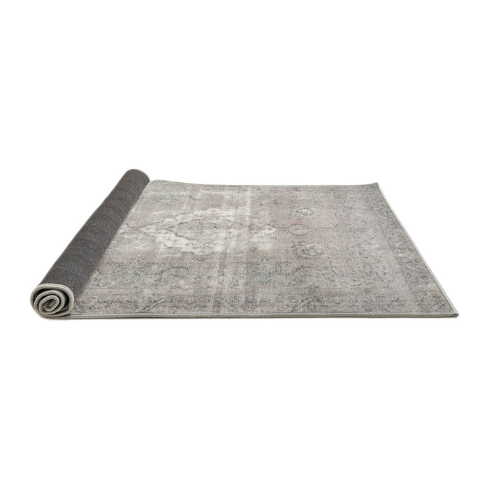 Thickness of Contemporary Dark Gray Modern Rug, con617
