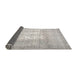 Thickness of Contemporary Dark Gray Modern Rug, con617