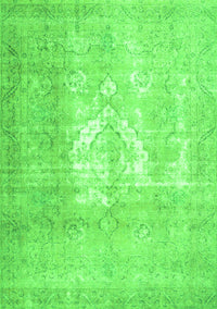 Abstract Green Contemporary Rug, con617grn