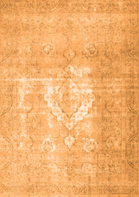 Abstract Orange Contemporary Rug, con617org