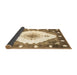 Sideview of Abstract Brown Contemporary Rug, con618brn