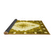 Sideview of Abstract Yellow Contemporary Rug, con618yw