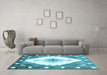 Machine Washable Abstract Light Blue Contemporary Rug in a Living Room, wshcon618lblu