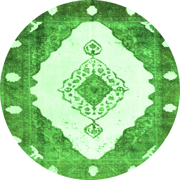 Machine Washable Abstract Green Contemporary Area Rugs, wshcon618grn