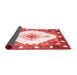 Abstract Red Contemporary Area Rugs