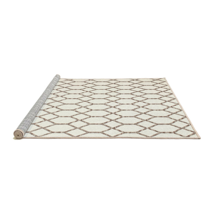 Serging Thickness of Machine Washable Contemporary Beige Rug, wshcon619