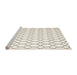 Serging Thickness of Machine Washable Contemporary Beige Rug, wshcon619