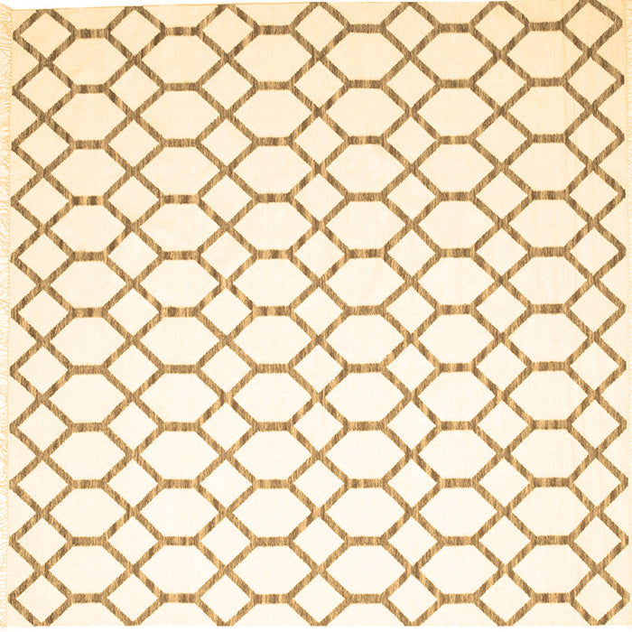 Square Terrilis Brown Contemporary Rug, con619brn
