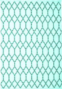 Terrilis Turquoise Contemporary Rug, con619turq