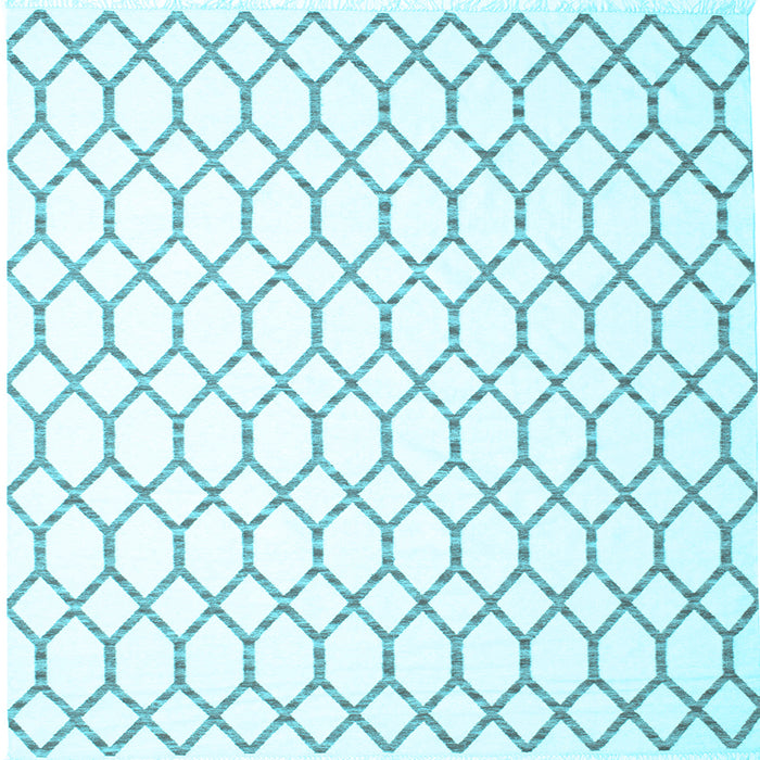 Square Terrilis Light Blue Contemporary Rug, con619lblu