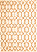 Serging Thickness of Machine Washable Terrilis Orange Contemporary Area Rugs, wshcon619org