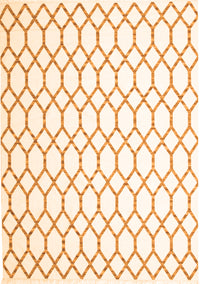 Terrilis Orange Contemporary Rug, con619org