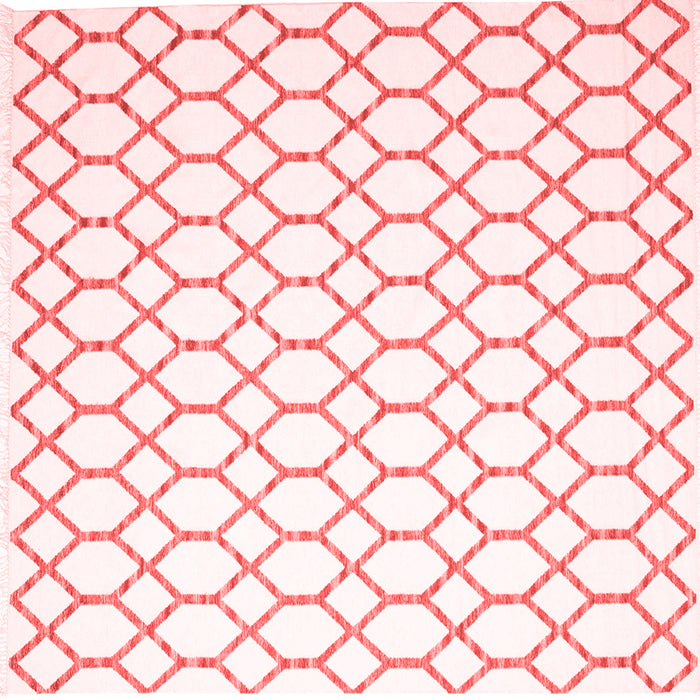 Machine Washable Terrilis Red Contemporary Rug, wshcon619red