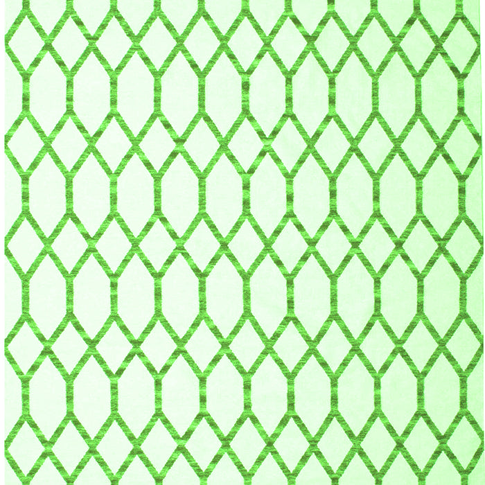 Serging Thickness of Machine Washable Terrilis Green Contemporary Area Rugs, wshcon619grn
