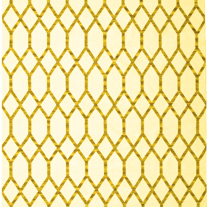 Machine Washable Terrilis Yellow Contemporary Rug, wshcon619yw
