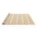 Sideview of Machine Washable Terrilis Brown Contemporary Rug, wshcon619brn