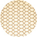 Round Terrilis Brown Contemporary Rug, con619brn