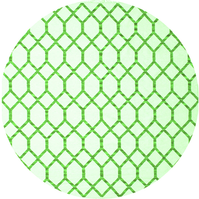 Machine Washable Terrilis Green Contemporary Area Rugs, wshcon619grn