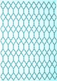 Terrilis Light Blue Contemporary Rug, con619lblu