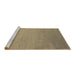 Sideview of Machine Washable Abstract Brown Contemporary Rug, wshcon61brn