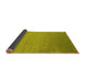 Sideview of Abstract Yellow Contemporary Rug, con61yw