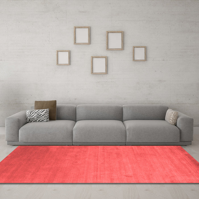 Contemporary Red Washable Rugs