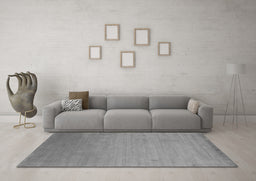 Machine Washable Abstract Gray Contemporary Rug in a Living Room,, wshcon61gry