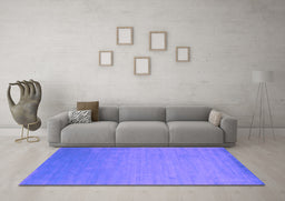Machine Washable Abstract Purple Contemporary Area Rugs in a Living Room, wshcon61pur