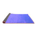 Sideview of Abstract Purple Contemporary Rug, con61pur