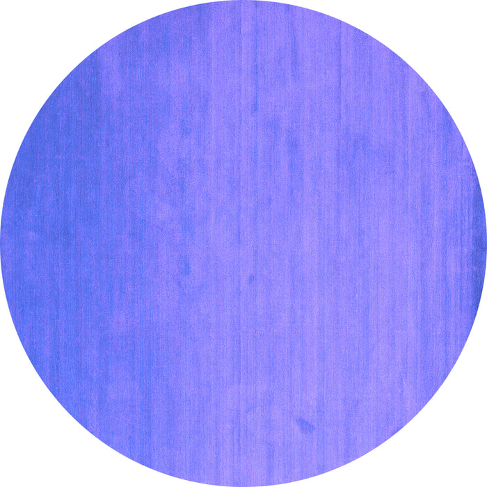 Round Machine Washable Abstract Purple Contemporary Area Rugs, wshcon61pur