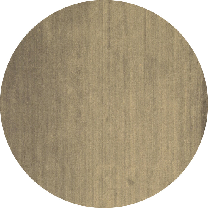 Round Abstract Brown Contemporary Rug, con61brn