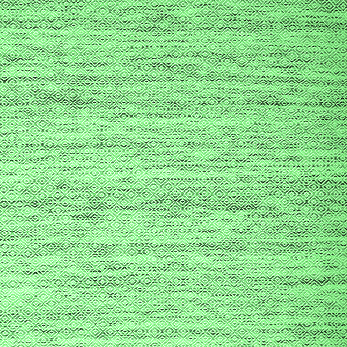 Square Machine Washable Abstract Emerald Green Contemporary Area Rugs, wshcon620emgrn