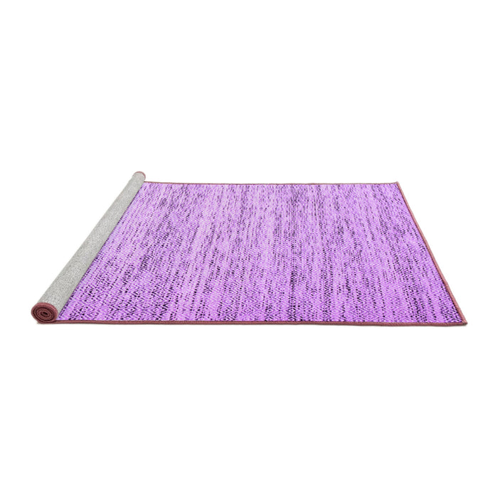 Sideview of Machine Washable Abstract Purple Contemporary Area Rugs, wshcon620pur