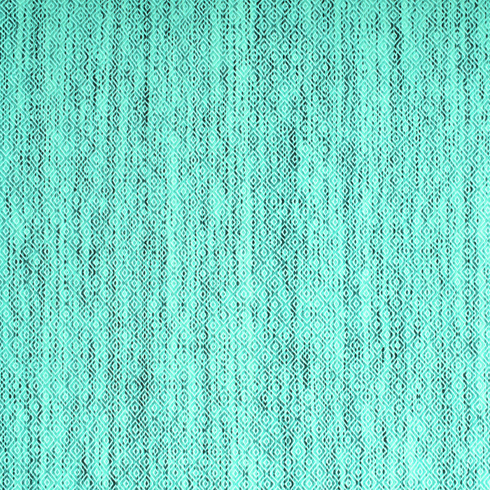 Square Abstract Turquoise Contemporary Rug, con620turq