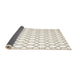 Thickness of Contemporary Beige Trellis Rug, con621