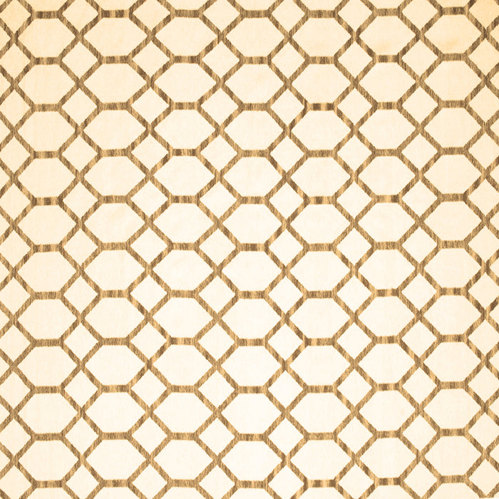 Square Machine Washable Terrilis Brown Contemporary Rug, wshcon621brn