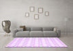 Machine Washable Terrilis Purple Contemporary Area Rugs in a Living Room, wshcon621pur