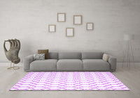 Machine Washable Terrilis Purple Contemporary Rug, wshcon621pur