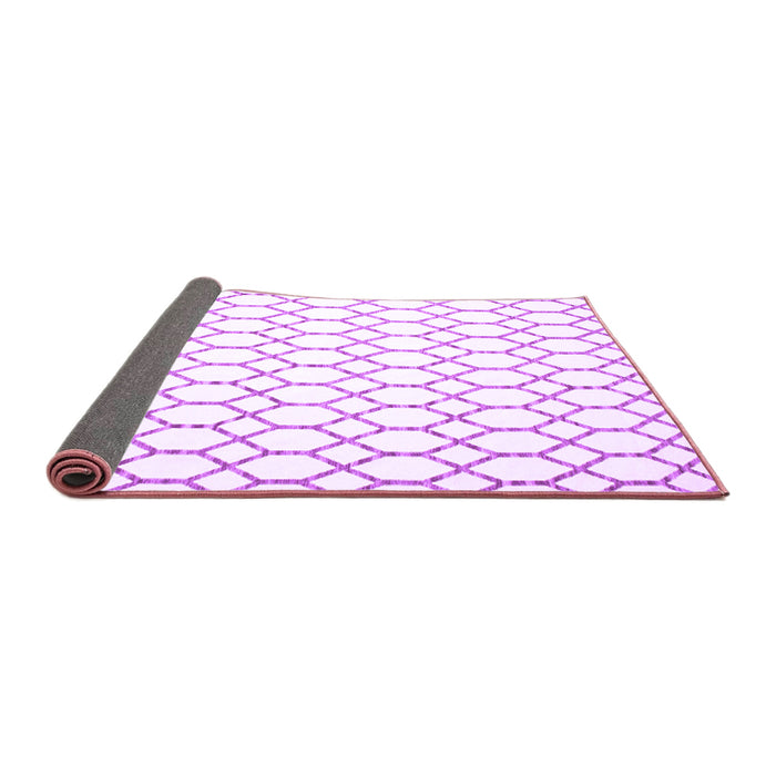 Sideview of Terrilis Purple Contemporary Rug, con621pur
