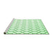 Sideview of Machine Washable Terrilis Emerald Green Contemporary Area Rugs, wshcon621emgrn